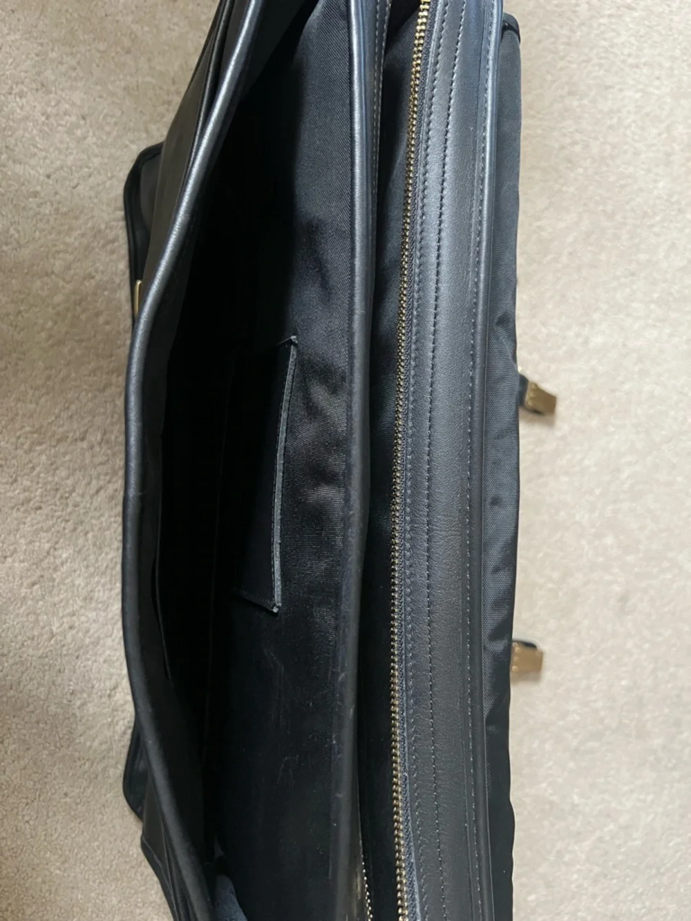 Coach Black Leather Briefcase with Gold-Tone Hardware, in great condition! - Picture 5 of 6